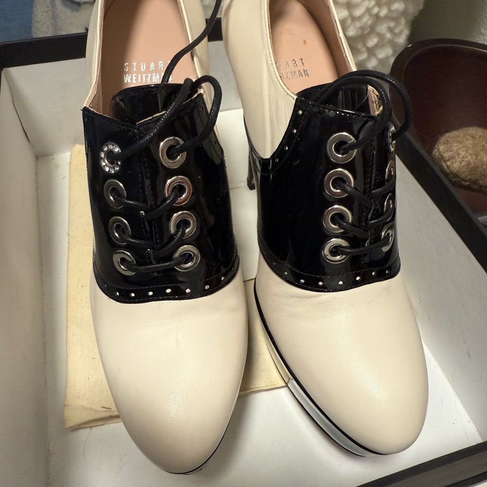 Stuart Weitzman Black and White Heels - Picture 10 of 12